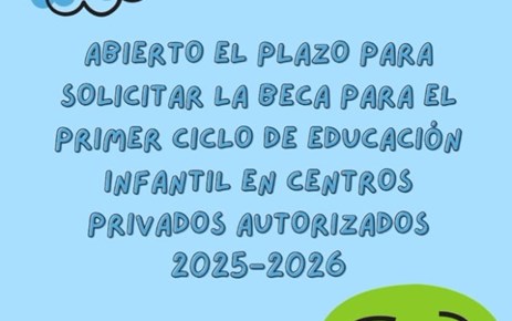 Becas para el primer ciclo de Educación Infantil